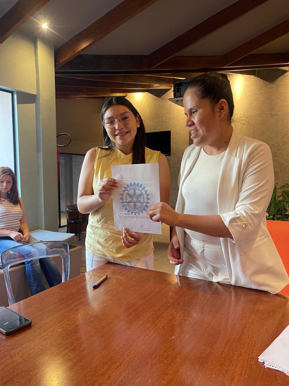 Primer convenio interactiano después de la capacitación a voluntarios.